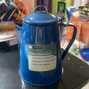 COPY - Enamel Blue Coffee Pot.